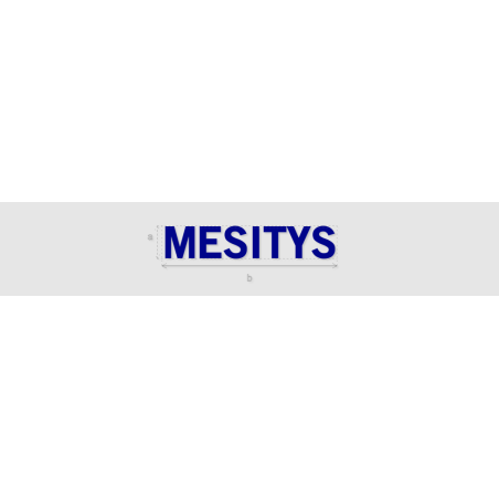 Découpe de lettres : "MESITYS"