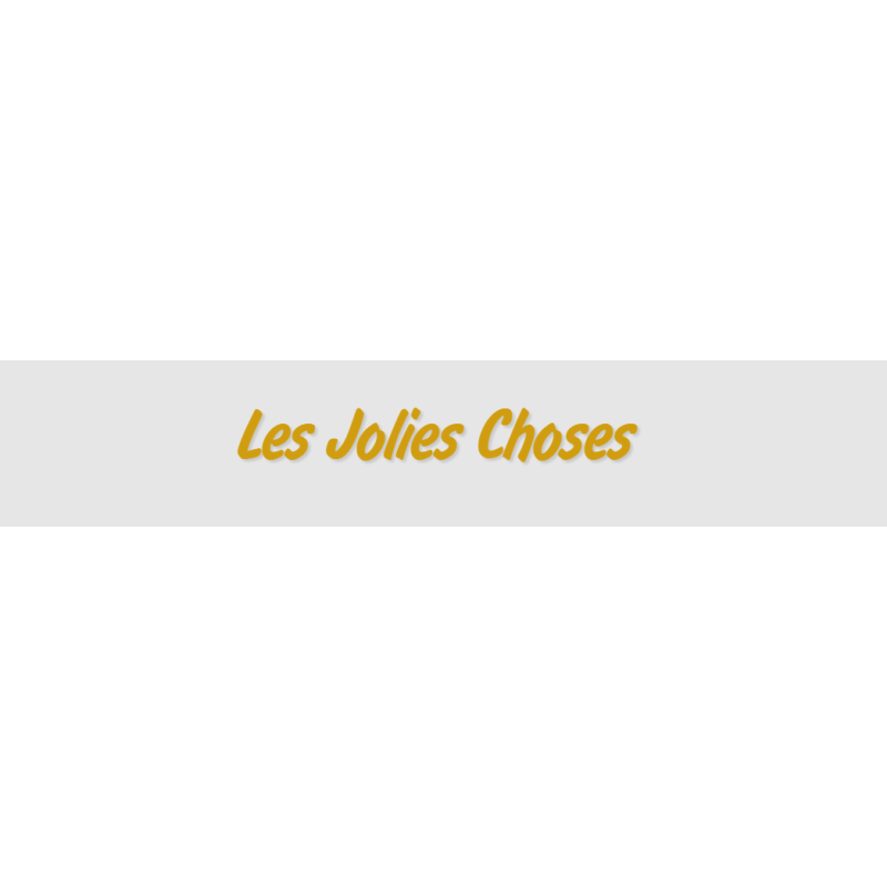 Découpe de lettres : "Les Jolies Choses "