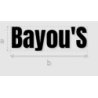 Découpe de lettres : "Bayou'S"