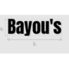 Découpe de lettres : "Bayou's"