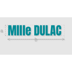 Découpe de lettres : "Mllle...
