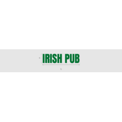 Découpe de lettres : "IRISH...