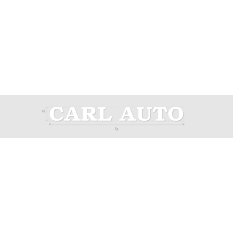 Découpe de lettres : "CARL AUTO"