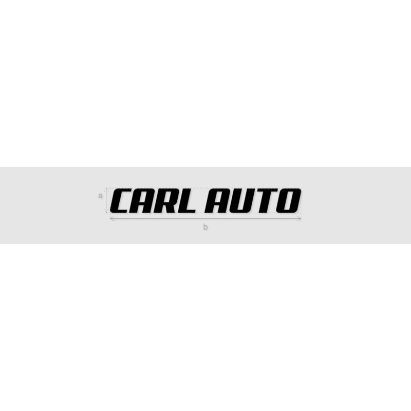 Découpe de lettres : "CARL AUTO"