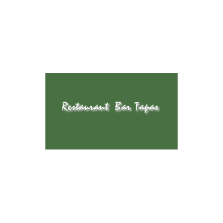 Découpe de lettres : "Restaurant  Bar Tapas "