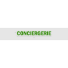 Découpe de lettres : "CONCIERGERIE"