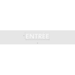 Découpe de lettres : "ENTRÉE"