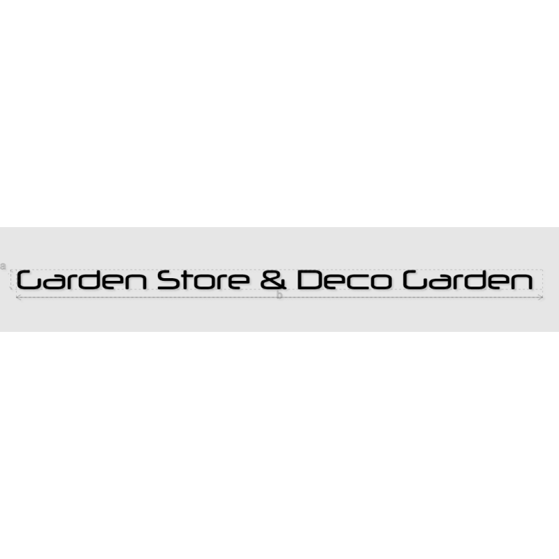 Découpe de lettres : "Garden Store & Deco Garden "
