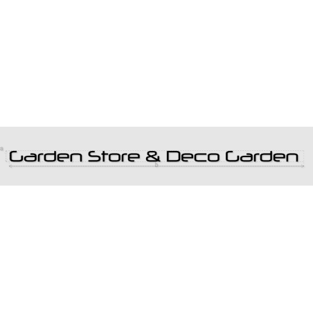 Découpe de lettres : "Garden Store & Deco Garden "