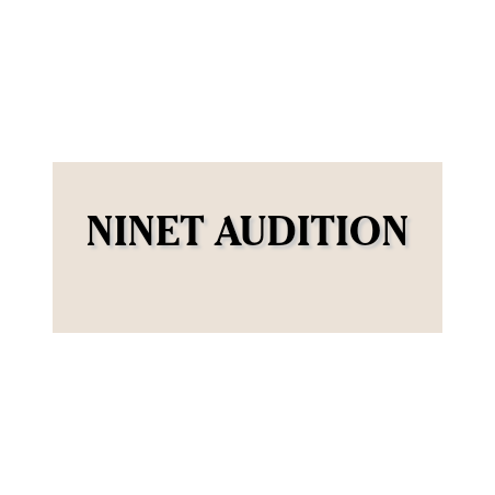 Découpe de lettres : "NINET AUDITION"