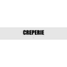 Découpe de lettres : "CREPERIE"