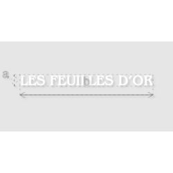 Découpe de lettres : "LES...