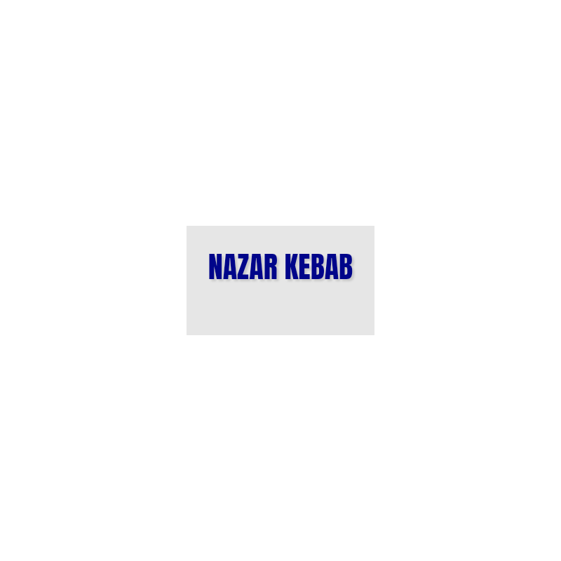 Découpe de lettres : "NAZAR KEBAB"