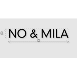 Découpe de lettres : "NO &...