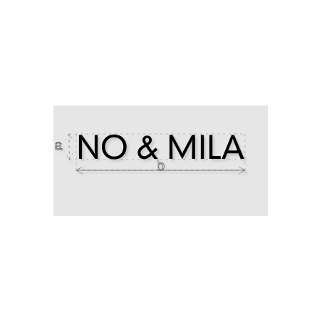 Découpe de lettres : "NO & MILA"