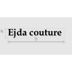 Découpe de lettres : "Ejda...