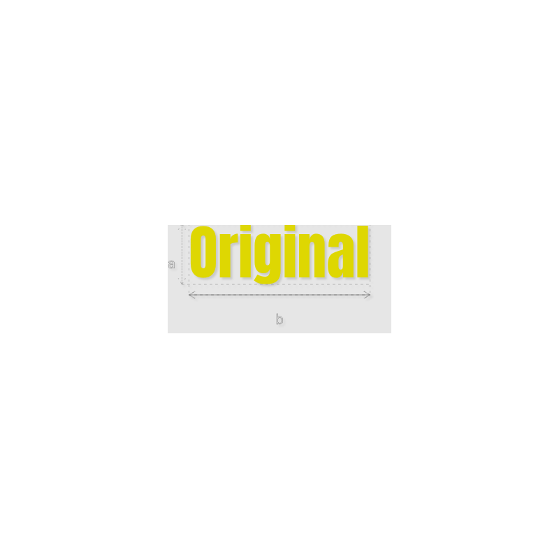 Découpe de lettres : "Original"