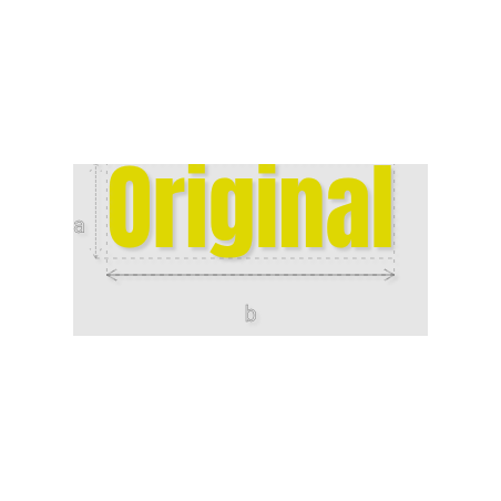 Découpe de lettres : "Original"