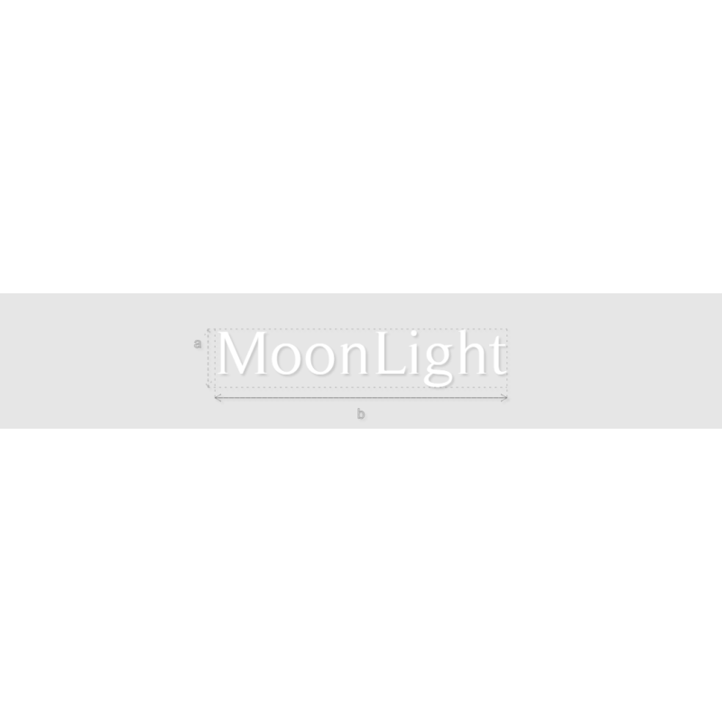 Découpe de lettres : "MoonLight"