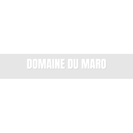 Découpe de lettres : "DOMAINE DU MARO"