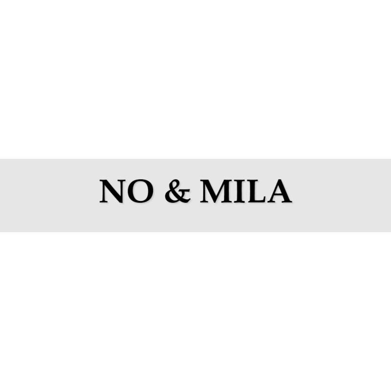 Découpe de lettres : "NO & MILA"