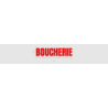 Découpe de lettres : "BOUCHERIE"
