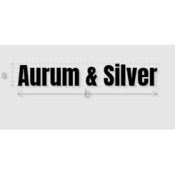 Découpe de lettres : "Aurum...