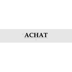 Découpe de lettres : "ACHAT"