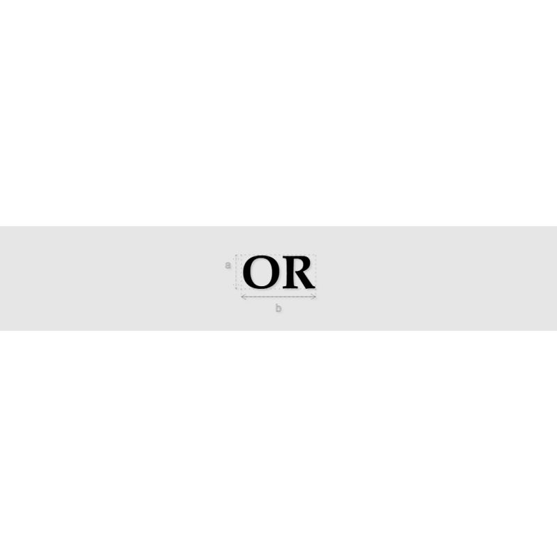 Découpe de lettres : "OR"