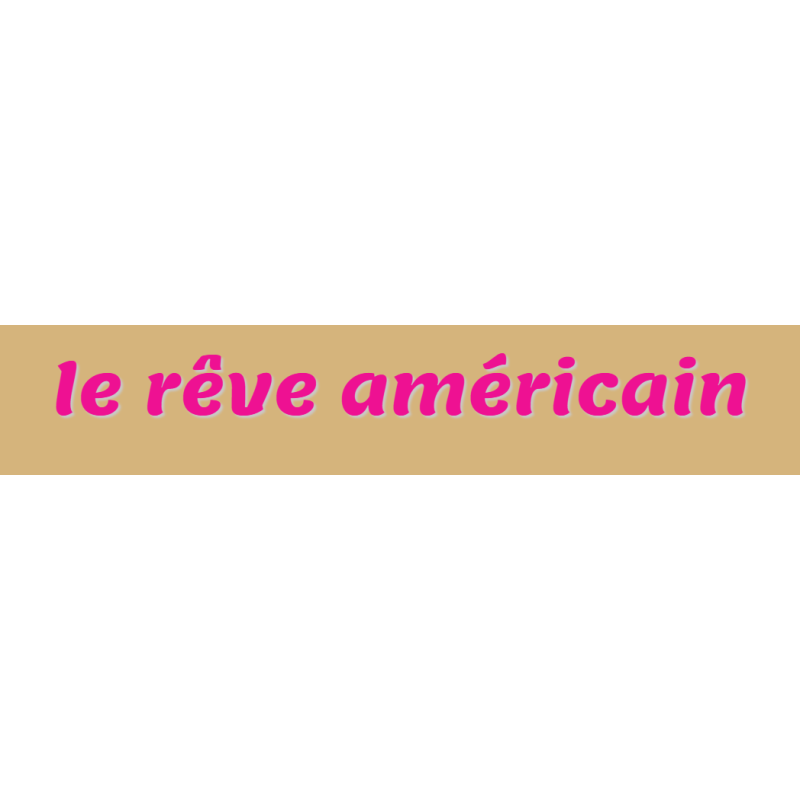 Découpe de lettres : "le rêve américain"