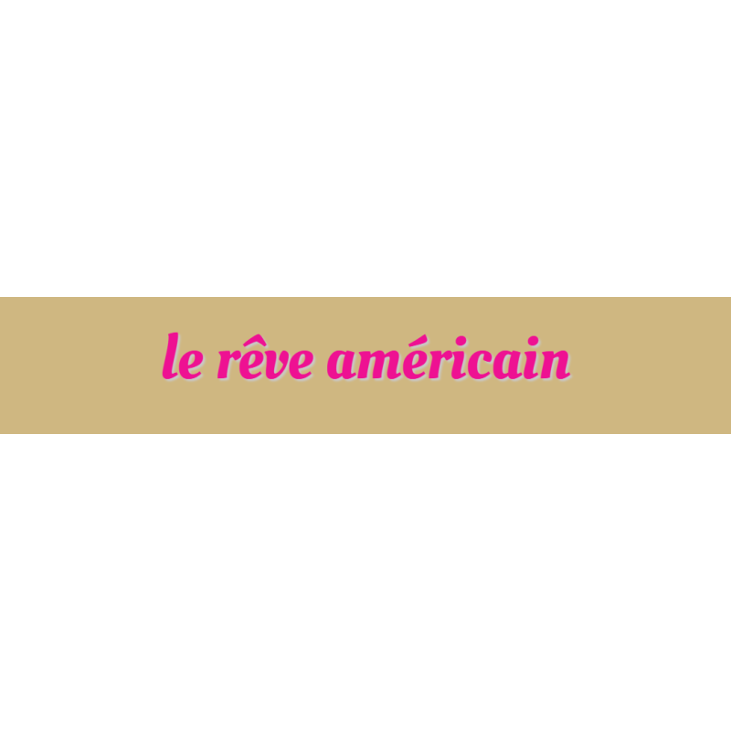 Découpe de lettres : "le rêve américain"