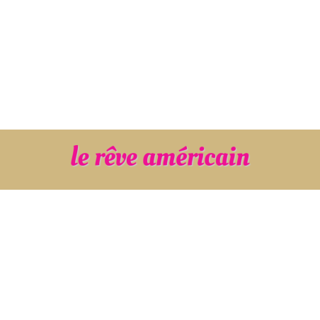 Découpe de lettres : "le rêve américain"