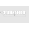 Découpe de lettres : "STUDENT FOOD "