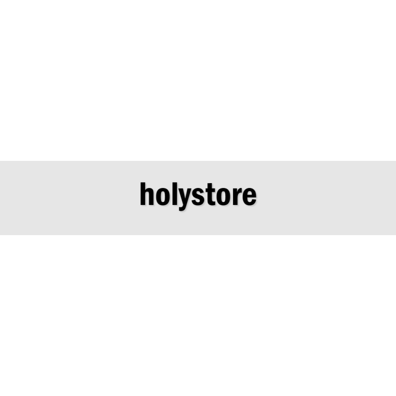 Découpe de lettres : "holystore"