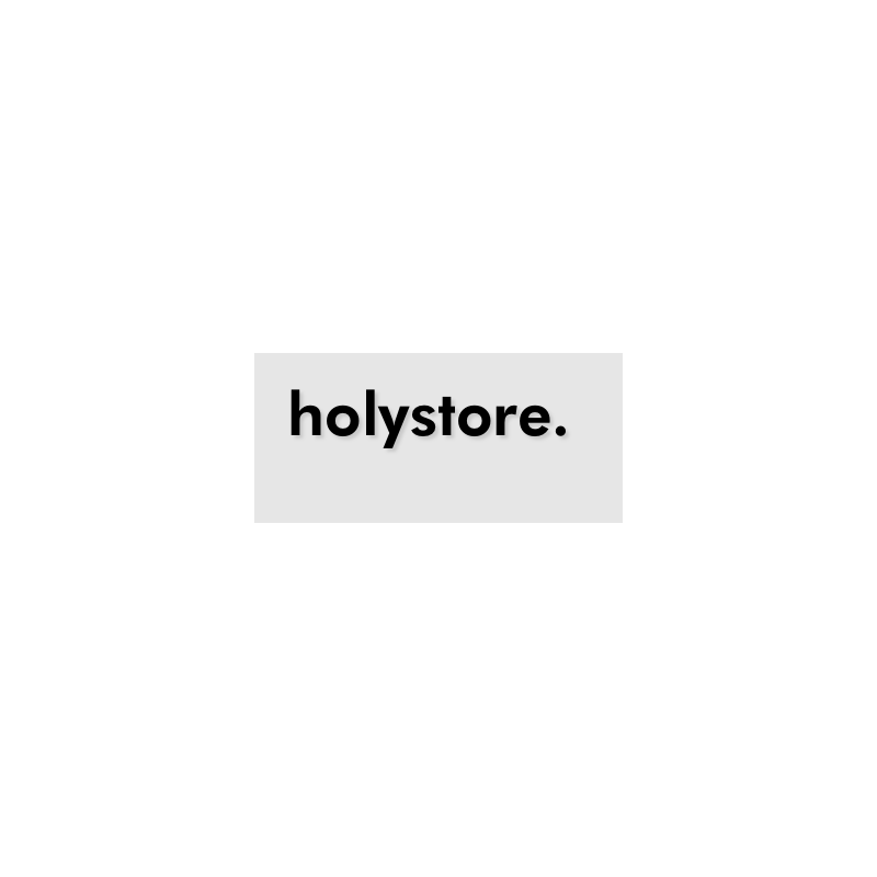 Découpe de lettres : "holystore. "