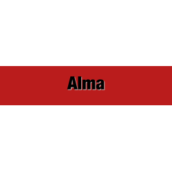 Découpe de lettres : "Alma"