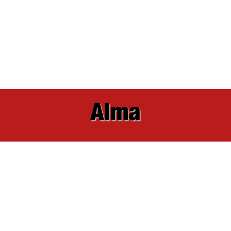 Découpe de lettres : "Alma"