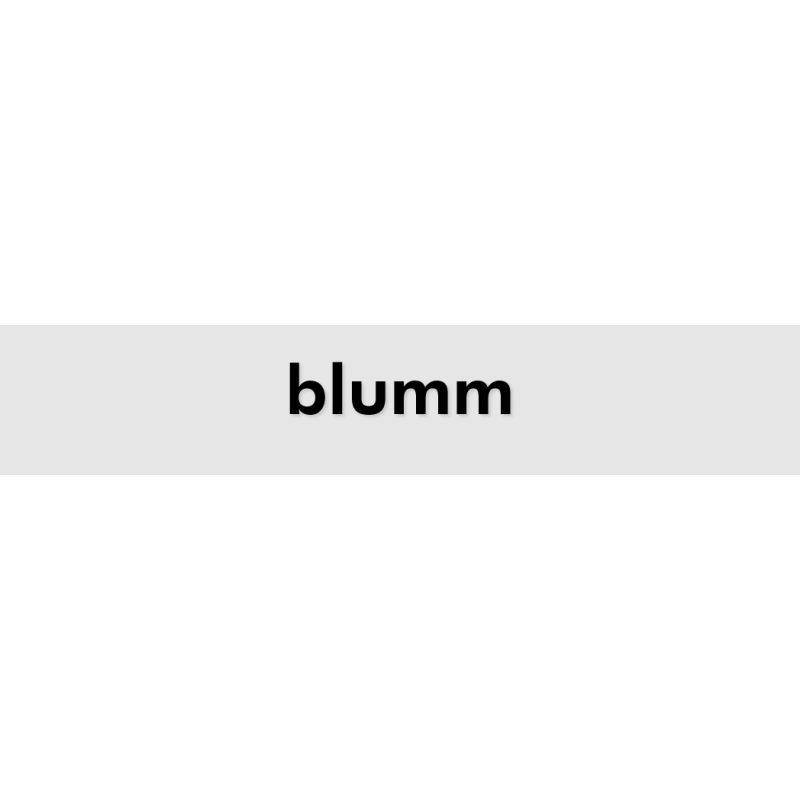 Découpe de lettres : "blumm"