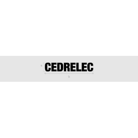 Découpe de lettres : "CEDRELEC"