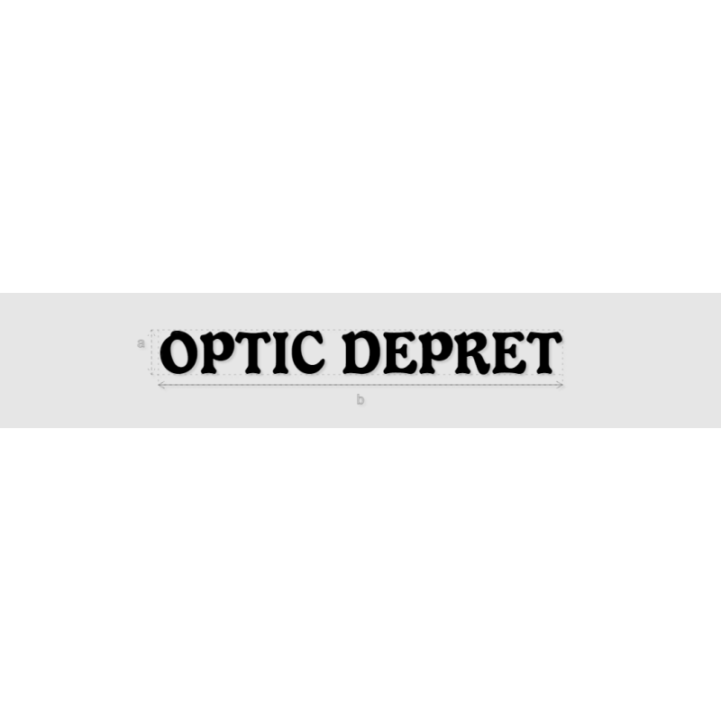 Découpe de lettres : "OPTIC DEPRET"