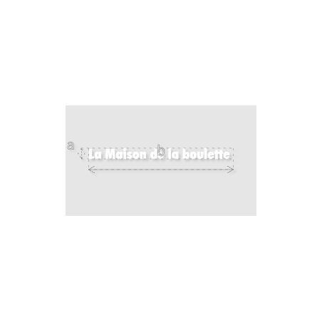Découpe de lettres : "La Maison de la boulette "