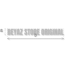 Découpe de lettres : "BEYAZ...