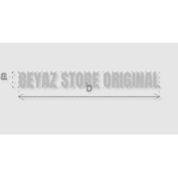 Découpe de lettres : "BEYAZ...