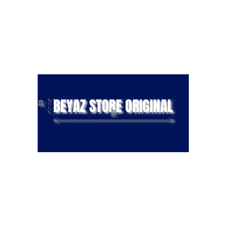 Découpe de lettres : "BEYAZ STORE ORIGINAL"