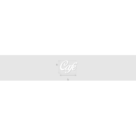 Découpe de lettres : "Café"
