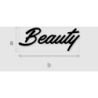 Découpe de lettres : "Beauty"