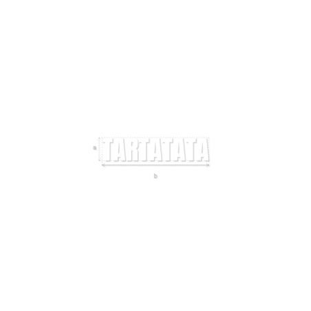 Découpe de lettres : "TARTATATA"