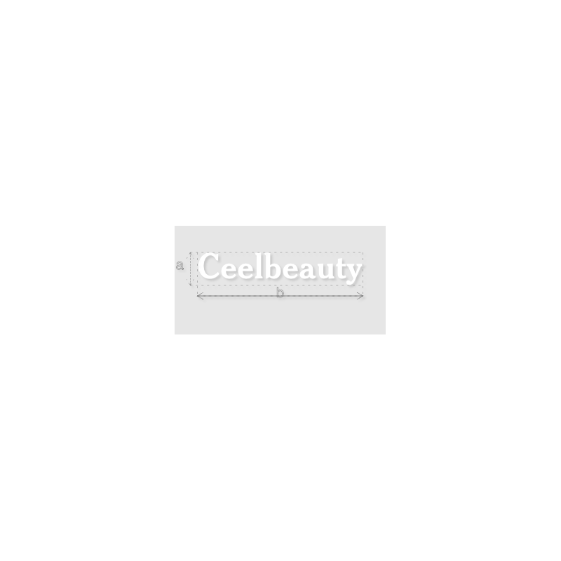 Découpe de lettres : "Ceelbeauty"