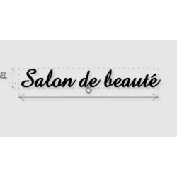 Découpe de lettres : "Salon...