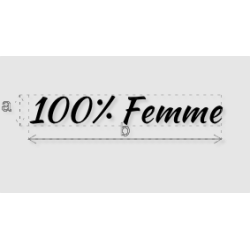 Découpe de lettres : "100%...